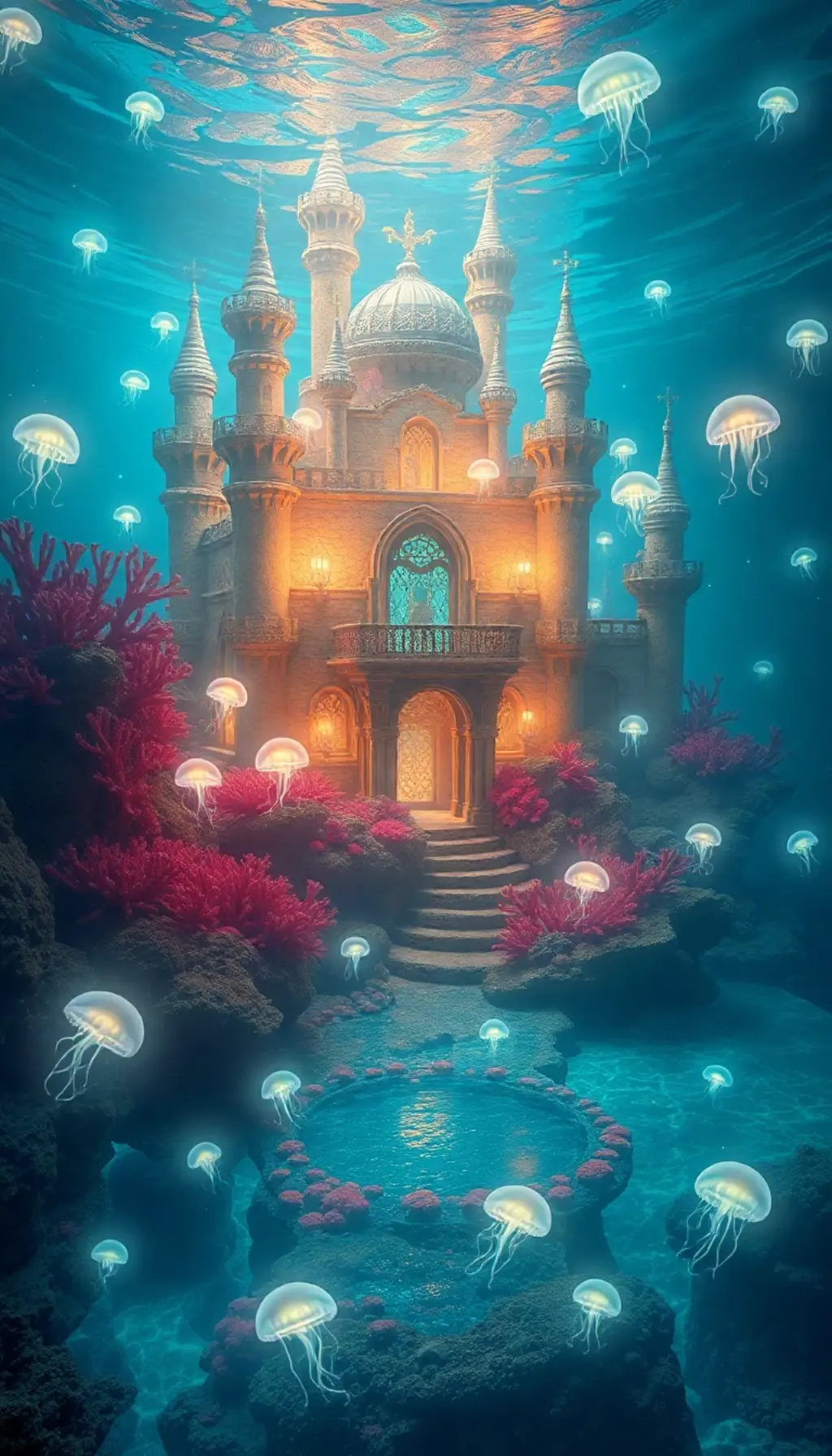 AI-generated astronaut in space with aurora borealis — photorealistic AI art